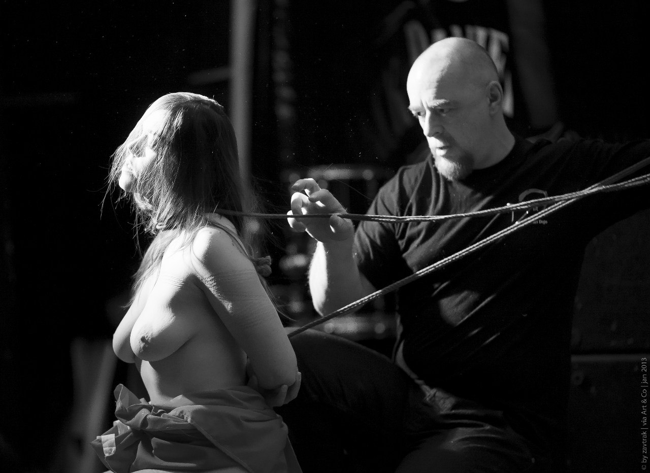 Shibari bondage performance in Saint Petersburg Russia in 2012